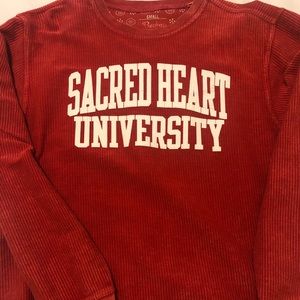 Sacred Heart University women’s sweatshirt.